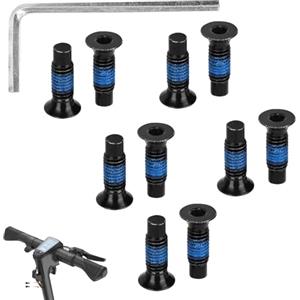 Heting-YQ 10 Pezzi Viti di Ricambio Viti di Fissaggio per Monopattino Elettrico Vite Asse Monopattino con 1 Chiave a Brugola Acciaio Carbonio per Xiaomi M365 1S Pro Mi3 Ninebot Max G30 ES F Series Scooter
