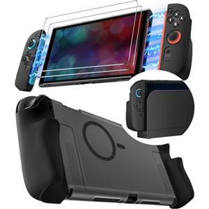 iVoler 5-in-1 Custodia Magnetica per Nintendo Switch 2 (2025), Completamente DOCKABLE, Split-Design, FULL PROTECTION in TPU Ergonomico Antigraffio & Pellicola Vetro Temperato