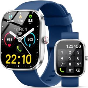 Matast Smartwatch Uomo Donna, 1.91" Orologio Smartwatch con Effettua/Risposta Chiamate, 120+ Sportive Fitness Tracker con Cardiofrequenzimetro Sonno Contapassi, Impermeabil IP68 Smart Watch per Android /iOS