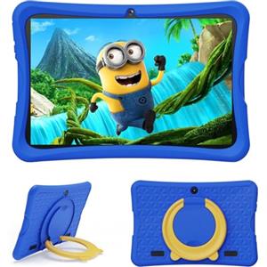 DigiLand Tablet 10,1 Pollici per Bambini, Android 15 Tablets con Custodia Protettiva, 6+32 GB, Schermo IPS 1280*800, Doppia Fotocamera 2MP+5MP, 6000 mAh Tablett con Controllo Genitoriale e iWawa(Blu)