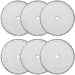 Visxcnu 6 Pezzi Filtro di Ricambio per Stampa Francese Schermo a Rete caffè Francese filtri a Rete,Acciaio Inox Riutilizzabile Filtro a Rete Universale per 8 tazze/38 oz