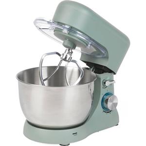 Progress Go Bake Stand Mixer - Sbattitore Elettrico 4L Ciotola in Acciaio Inox, 8 Velocità e Funzione Pulse, Frusta per Impasti, Gancio per Impasto, Accessori Frusta, Paraschizzi, 1300W, Teal