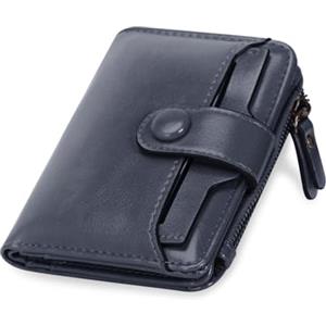 HUA ANGEL Vintage Portafoglio Donna Grande Capacità Con Tanti Scomparti Da Viaggio Cerniera Singola Borsetta Elegante In Pelle Per Carta Di Credito E Monete E Passaporto E Telefono