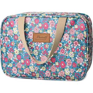 wordmouk Beauty Case da Viaggio Borsa da Toilette Donna Pochette Trousse Trucchi Grande Portatile Impermeabile Accessori Viaggio Astuccio Trucco Organizer per Cosmetici per Donne e Ragazze, Rosa Rosa