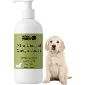 Noseprint Olio di Colza 100% Spremuto a Freddo per Cani e Gatti - Integratore Naturale Omega 3 e 6 | Pelle, Pelo e Articolazioni | Vegano, Senza Odore | 200 ml Flacone con Dosatore