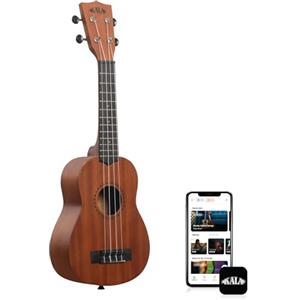 Kala KALA-LTP-S - Ukulele Soprano Adulti Studenti e Principianti, Ukulele Scuola Media in Mogano e Palissandro con Custodia Morbida e Guida Introduttiva Incluse - Strumenti Musicali a Corda, Satinato