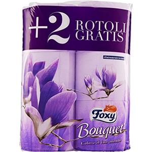 Foxy Carta Igienica Bouquet - Confezione da 6 Rotoli