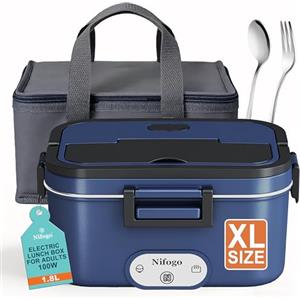 Nifogo Scaldavivande Elettrico Portatile 100W 1,8L 12V/24V/220V
