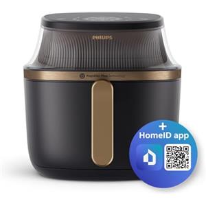 Philips Airfryer Serie 3000 6.2L, finestra di cottura, friggitrice ad aria 16 in 1, tecnologia RapidAir Plus, rimozione del grasso, applicazione di ricette HomeID, facile da pulire (NA332/09)