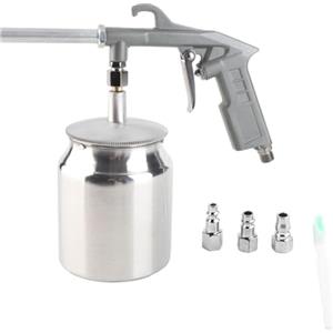 Changor Sabbiatrice ad aria, pressione di esercizio 10,0 bar 750 cc Sabbiatrice in alluminio a spruzzo fine portatile 320-420 l/min per la rimozione della ruggine