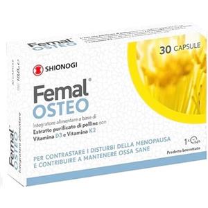 generic FEMAL OSTEO 30CPS - L'estratto purificato di polline favorisce la vitalità e l'energia ed è efficace nel contrastare i disturbi della menopausa
