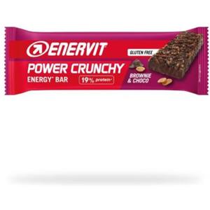 Enervit Power Crunchy Brownie 40g - Barretta energetica con fiocchi d'avena e soia