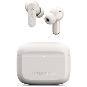 Urbanista Palo Alto Cuffie Bluetooth, Auricolari Bluetooth 5.3 Wireless, Cuffie Antirumore con 6 HD Mics, Audio adattivo, Trasparenza, 45 Ore di Riproduzione, Bassi Potenti, USB-C, IP54, Bianca