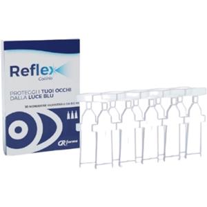 GR FARMA Reflex Collirio Monodose - 10 Fiale Richiudibili, Protezione UV e Luce Blu