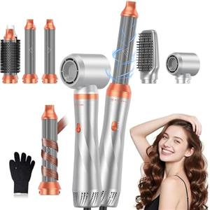 StyleFi Spazzola Soffiante Multifunzione 5 in 1, Hair Styler e Multistyler Capelli da 800W per Donne, per Aggiungere Volume, Creare Ricci, Lisciare, Asciugare e Modellare, 3 Temperature