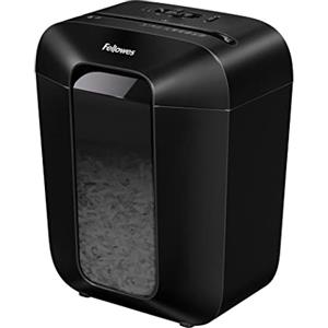 Fellowes distruggi documenti a frammento LX50, 9 fogli, per casa e piccolo ufficio, uso personale, cestino da 17 litri, distruggidocumenti con blocco di sicurezza, nero