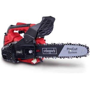 Scheppach Sega a benzina PCS26 con diametro di taglio di 20 cm, motore a benzina a 2 tempi, potenza 0,95 CV, lunghezza spada 25 cm, cilindrata 25,4 cm³, lubrificazione automatica della catena e freno