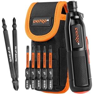 Dnipro-M Cacciavite Elettrico 3,6V - 280 rpm, 1,2/8 Nm, USB-C, con luce LED. Punte incluse. Compatto per Fai-da-Te e Casa. CSD-36X