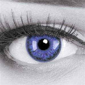 MeralenS 2 lenti a contatto colorate da strega viola morbide per Halloween, per costumi, cosplay, carnevale, Halloween, 1 paio di lenti colorate viola, senza correzione, lenti di Halloween