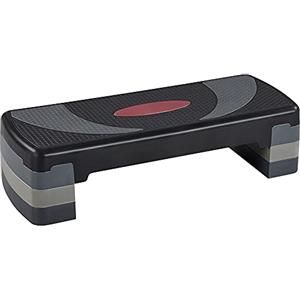 Yaheetech Step da Aerobica Piattaforma Step Regolabili con 3 Altezze 10/15/20cm Esercizio Allenamento Stepper per Fitness per Domestico Palestr con Base Antiscivolo 79,5 x 30 cm sostenere 250 kg