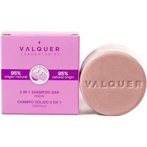 Valquer Laboratorios Valquer Profesional Laboratorios - 2 in 1 solid shampoo (shampoo and conditioner) - 95% natural ingredients - All hair types - Vegan - Organic Shampoo - 70 Gr