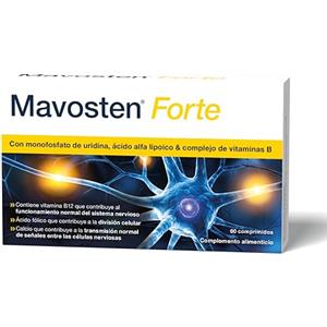 Mavosten® Forte - Complesso di micronutrienti di alta qualità con acido alfa-lipoico, uridina monofosfato, tutte le vitamine del gruppo B e calcio, per favorire la salute dei nervi - 60 compresse