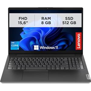 Lenovo - Notebook 15.6 Pollici V15 G4 IRU, Pc Portatile Professionale Windows 11 Pro, Intel Core I5-13420H, Ram 8GB DDR4, 512GB SSD NVMe - Laptop Grafica Intel UHD, Computer Audio Dolby, Schermo FHD