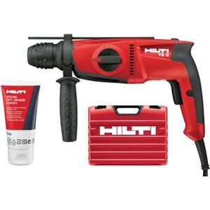 Hilti 228080 Martello perforatore compatto TE 2 230 V (650 W, 1.8 J, SDS Plus, attività di perforazione con 2 modalità: con e senza percussioni. Peso: 2,7 kg. Include valigetta)
