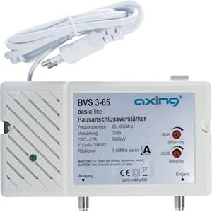 Axing BVS 3-65 Amplificatore per allacciamento domestico (30 dB, 85-862 MHz, 98 dBμV) per antenna digitale terrestre tv