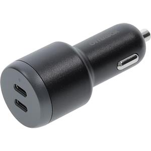OtterBox Caricatore auto Doppia porta USB-C 65W, carica Fast Charge per Smartphone e Tablet, robusto, ultra durevole, Nero