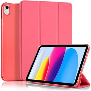4UBonLife Custodia Per iPad 11ª Generazione A16 11 Pollici 2025, iPad 10ª Generazione10,9 Pollici 2022, Cover Protettiva Sottile e Leggera con Retro Rigido Traslucido Guscio Cover, Anguria Rossa