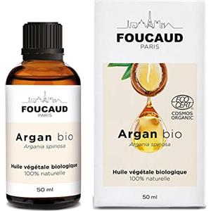 FOUCAUD | Olio di Argan | Argania Spinosa | BIOLOGICO | 100% naturale | Rigenerante | Estetico | 50 ml | Marca Francese Nata nel 1946