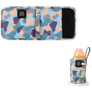 Mikiuly Scaldabiberon Portatile, Scaldabiberon USB, Scalda Biberon Portatile da Viaggio,Scaldabiberon,Scalda Biberon Neonato, Temperatura Regolabile,per Auto, Viaggi, Casa
