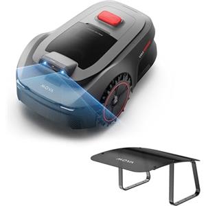 MOVA ViAX 250 Robot Tagliaerba+Garage, Consigliato per 250 m², Mappatura UltraEyes Supportata dall'intelligenza Artificiale, Percorso a U, Controllo da app
