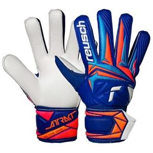 Reusch Guanti da portiere per bambini e adolescenti | Presa robusta e stabile | Erba artificiale, erba naturale e terreno duro | Attrakt Solid Junior
