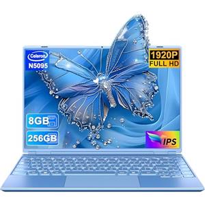 NOTODD 2025 PC Portatile 14 Pollici Win11 Pro Celeron N5095 Computer Portatile 8+256GB SSD Estension 1TB (TF 1TB)1920*1200 Notebook Type-C Mini HDMI Mouse Senza Fili Tastiera Italiana Membrana -Blu