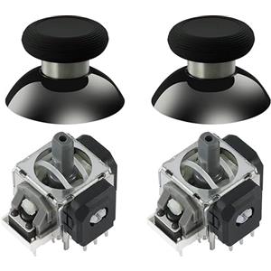 GuliKit TMR - Kit di ricambio per joystick magnetico per controller PS5 DualSense/DualSense Edge, modulo di riparazione elettromagnetico anti-drift con tappi per levette, saldatura necessaria