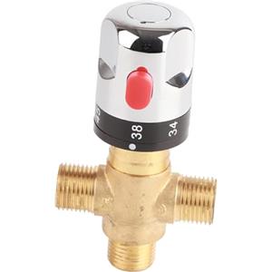 WPKD BLUEIY Miscelatore termostatico a 3 vie in ottone, valvola d'acqua calda e fredda, 11,67 l/min, 0,03-1,0 MPa, per doccia e bagno