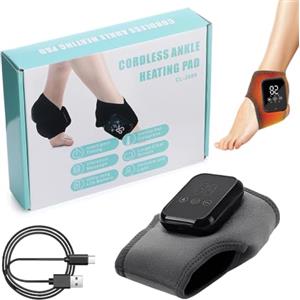 Ruioomeep Massaggiatore per piedi 3 in 1, massaggiatore, neuropatia, massaggiatore portatile senza fili, con 3 modalità di vibrazione e 3 livelli di temperatura per uomini e donne (1 pezzo)