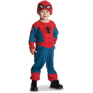 Rubie's RUBIES - Marvel ufficiale - Costume da bambino classico Spider-Man - 2/3 anni - Costume con tuta + berretto. Per Carnevale, Halloween, Compleanno