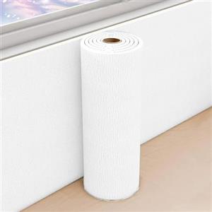 Aeovot Isolante Termico Adesivo Rotolo di Carta da Parati Antimuffa/Anti Umidità/Impermeabile - Carta da Parati Adesiva Muro Moderna per Camera da Letto Soggiorno Nasconde le Imperfezioni(Bianca,50cmx3m)