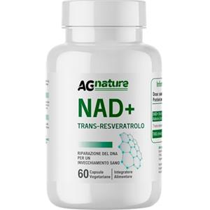 AG nature NAD Integratore Resveratrolo 1000mg Puro 60Cps - Complex Nad+ Anti-Età e Anti-Fatica con Niacina e Trimetilglicina