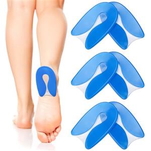 Nakutita 3 Paia Talloniera in Silicone per Tallonite, Cuscinetti Gel Antishock per Sollievo da Dolore di Tallonite, Sperone Calcaneare, Fascite Plantare e Dolore al Tendine d'Achille, Taglia Unisex (L)