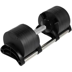 Donatif 1 Manubrio Regolabile 32 Kg, Manubrio Rivestito in Gomma e Impugnatura Acciaio, Attrezzi per Palestra e Home Gym 2-32Kg