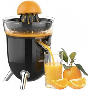 Gadgy Spremiagrumi Elettrico con Beccuccio Antigoccia | Per Arance Limoni Lime e Pompelmi con Piedini Antiscivolo e Coperchio Antipolvere