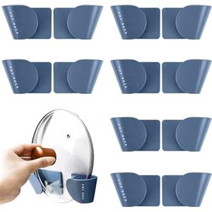 GVPOELR Portacoperchio della pentola,6 paia di portacoperchi da parete, per elettrodomestici da cucina Mantieni in ordine il supporto del coperchio della pentola dei tuoi elettrodomestici