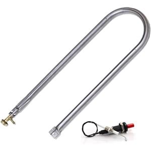 ANGELO PEGORARO Bruciatore a Gas cm 65 a U ricambio universale per barbecue pietra ollare pietra lavica piastra ghisa (BRUCIATORE GAS METANO)