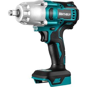 MIRTHBUY 600N.M - Avvitatore a percussione a batteria da 1/2, 18 V, senza spazzole, chiave inglese per Makita BL1830, BL1830B, BL1840, BL1840B, BL1850, BL1850B, BL1860B