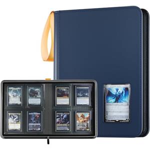 ProCase Albume con Top Loader per Carte, con 4 Scomparti per 144 Carte da Collezione O Sportive, Compatibile con TCG, MTG in Top Loader 3" X 4" -Marina
