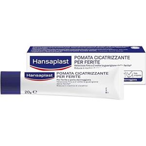 Hansaplast Pomata Cicatrizzante per Ferite, Crema cicatrizzante per ferite e pelle danneggiata, Crema cicatrici e cicatrizzante ferite per ridurre il rischio di cicatrici, 5 confezioni da 20 g